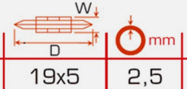 Profitechnik - wymiary ostrza do obcinaka Montero E291-INOX